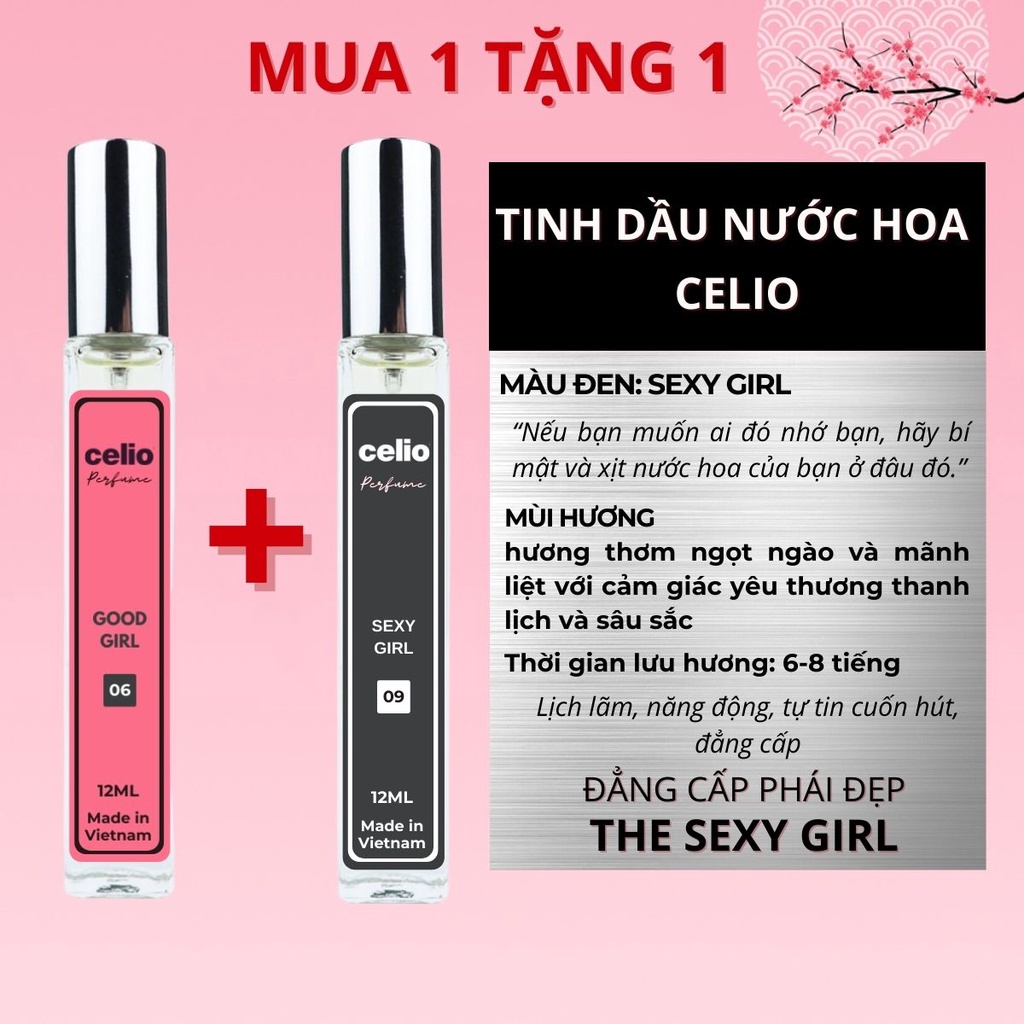 Nước Hoa Nữ [CELIO] Nước Hoa Body Mist Nữ Thơm Lâu Hết Mùi, Cá Tính Ngọt Ngào, Nước Hoa Mini 12ml Dạng Xịt, Body Mist