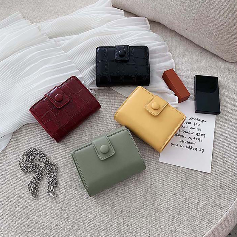 (Hàng Mới Về) Túi Da Pu Mini Đựng Đồ Trang Điểm Chống Thấm Nước Có Gương Tiện Dụng