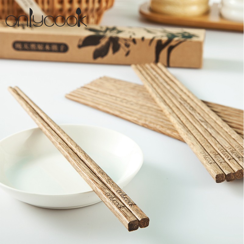 Combo 10 đôi đũa gỗ sơn cao cấp Onlycook