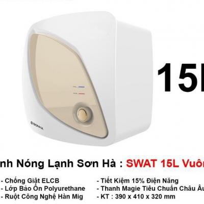 BÌNH NÓNG LẠNH SƠN HÀ 15L VUÔNG SWAT15VO