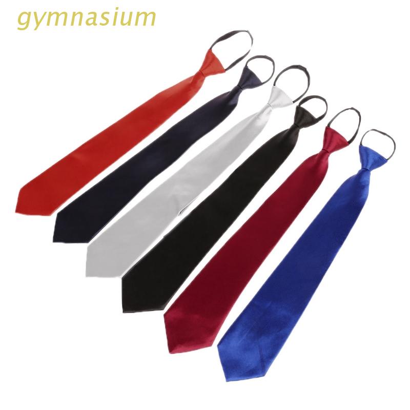 Cà vạt Tuxedo màu trơn trang trọng có dây kéo điều chỉnh cho nam