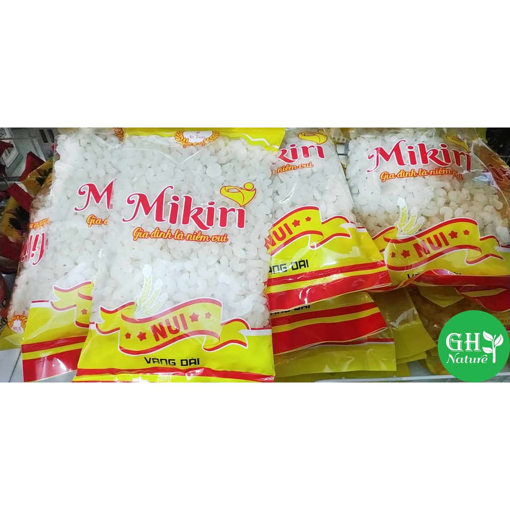 Nui ống cao cấp Mikiri 400gr trắng vàng