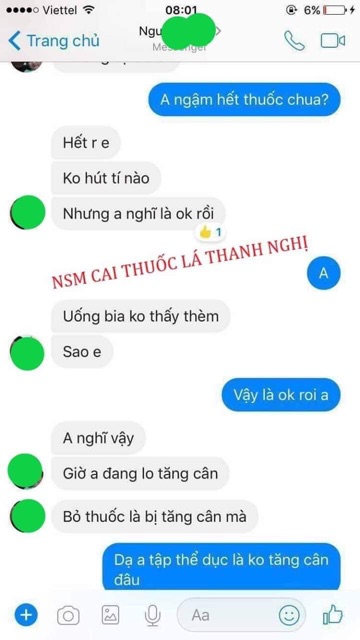 Cai thuốc lá Thanh Nghị