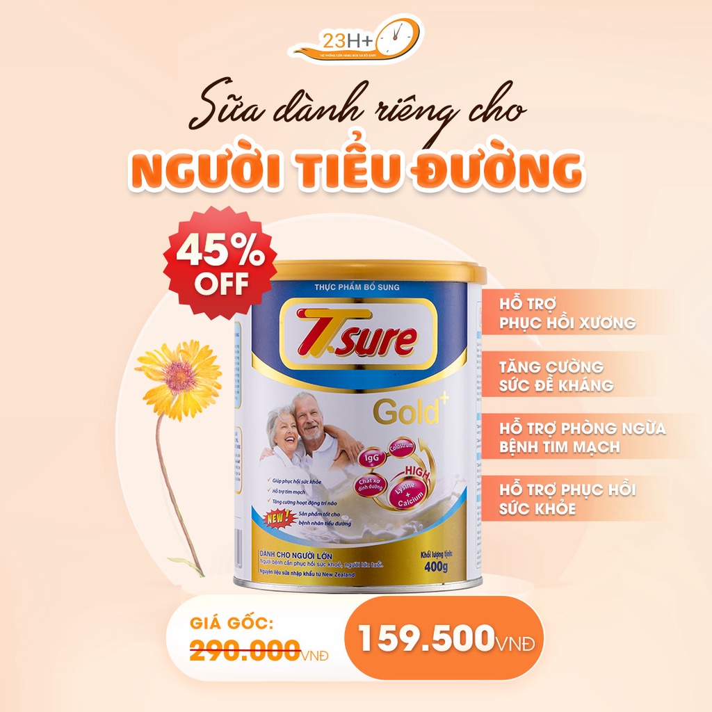 Sữa Bột Dành Cho Người Tiểu Đường Tsure Gold++ 400g/900g
