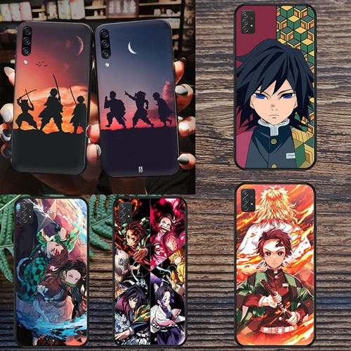 Ốp Điện Thoại Mềm Viền Đen Hình demon slayer Tanjiro M Cho Samsung Galaxy S7 S7 Edge S8 S8 Plus S9 S9 Plus S10 S10E