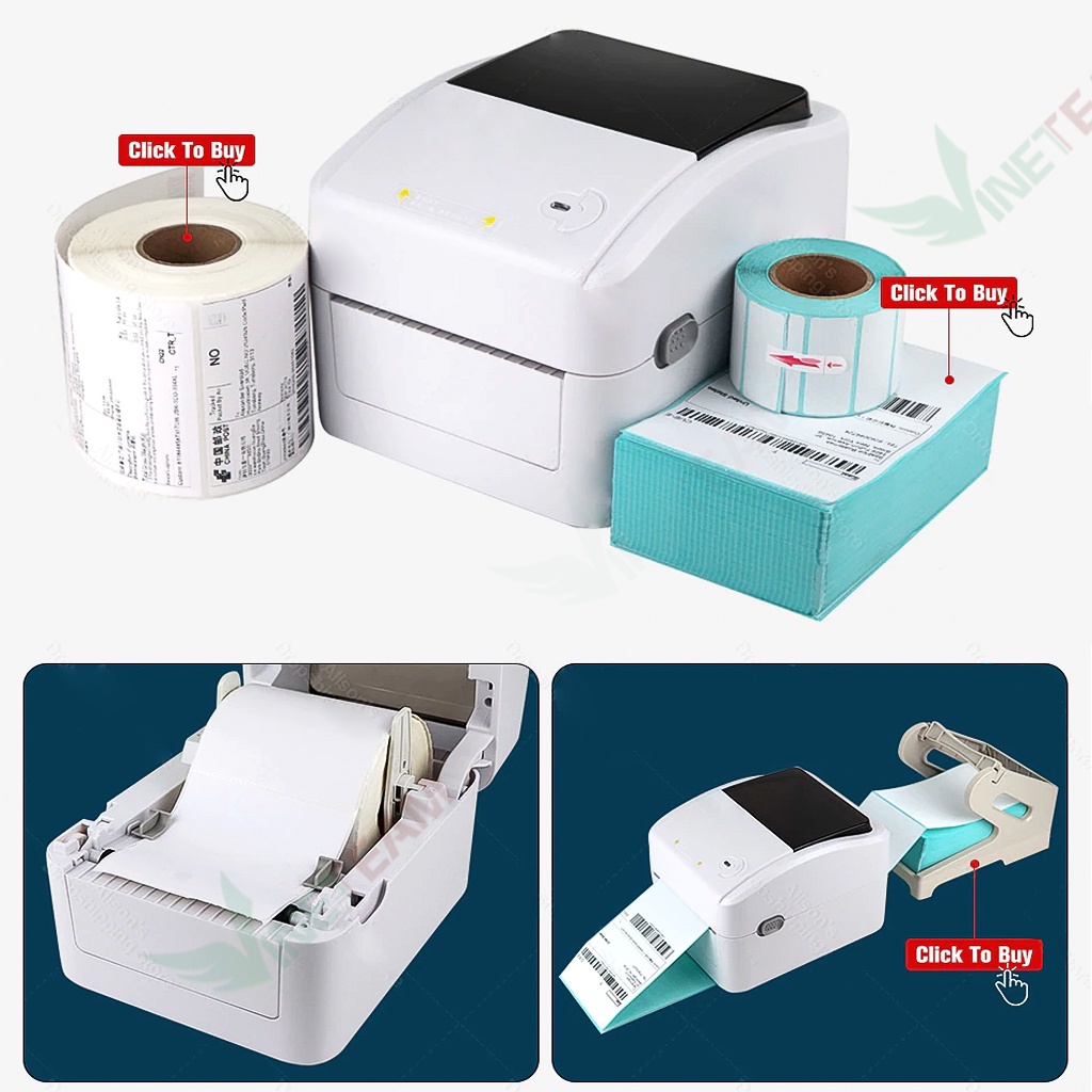 Máy in đơn hàng TMĐT khổ 110mm, in tem mã vạch nhiệt Xprinter XP420B