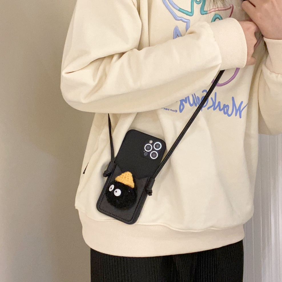 Ốp Điện Thoại Hình Bù Nhìn 3d Có Ngăn Đựng Thẻ Cho iphone 15pro max 14 pro max 14 plus 14 13 12 pro max 11 pro max xs max xr x 7 8 plus