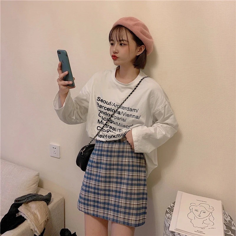 [ ORDER ] Chân váy kẻ phong cách Hàn Quốc | BigBuy360 - bigbuy360.vn