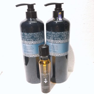 BỘ DẦU GỘI XẢ HISCHER ARGAN OIL 1000ML*2 [Tặng Tinh Dầu]