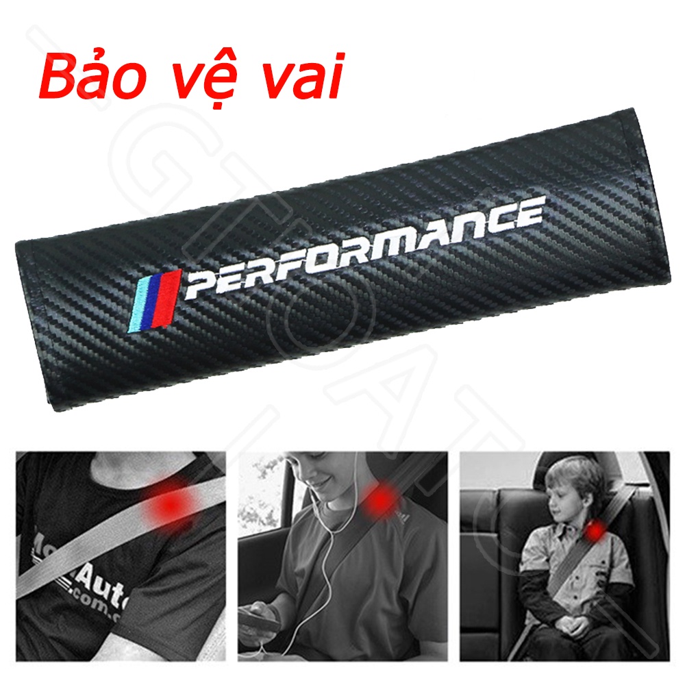 GTIOATO Cho BMW Performance Sợi Carbon DâY Đai An ToàN Ô Tô BọC DâY An ToàN Xe HơI CàI DâY An ToàN Ô Tô Phụ KiệN Ô Tô Trang Trí Oto Phụ KiệN BêN Trong Ô Tô