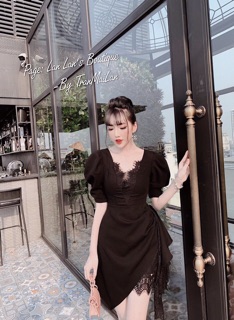 Đầm ren đuôi tôm