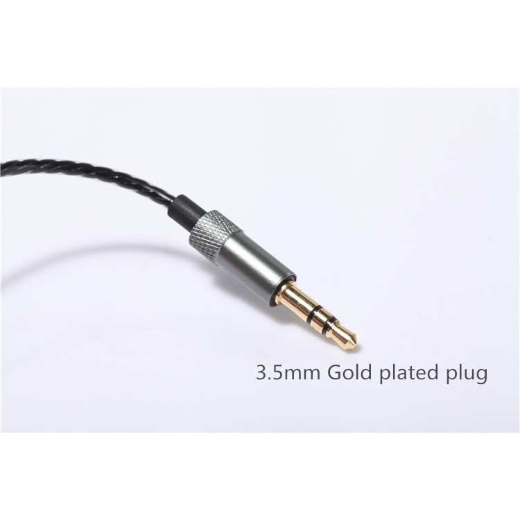 Phụ tùng dây cáp thay thế cho tai nghe chiều dài 1.2 mét có giắc cắm mạ vàng