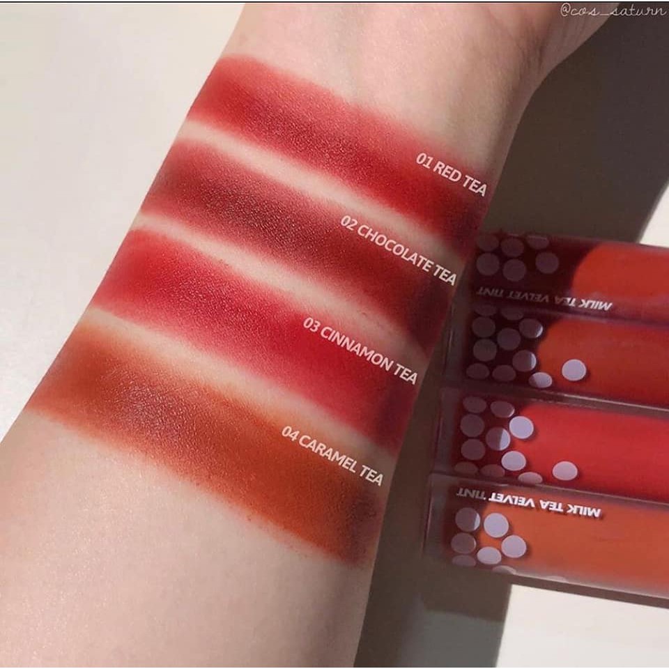 [SẴN]Son Kem Lì, Mịn Mượt Như Nhung Romand Milk Tea Velvet Tint