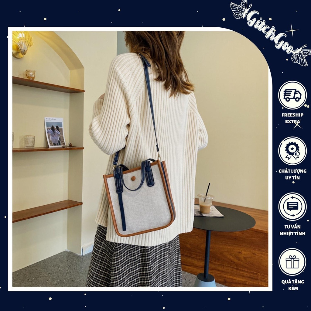 Túi xách nữ đeo chéo phong cách vintage công sở GitchiGoo 11