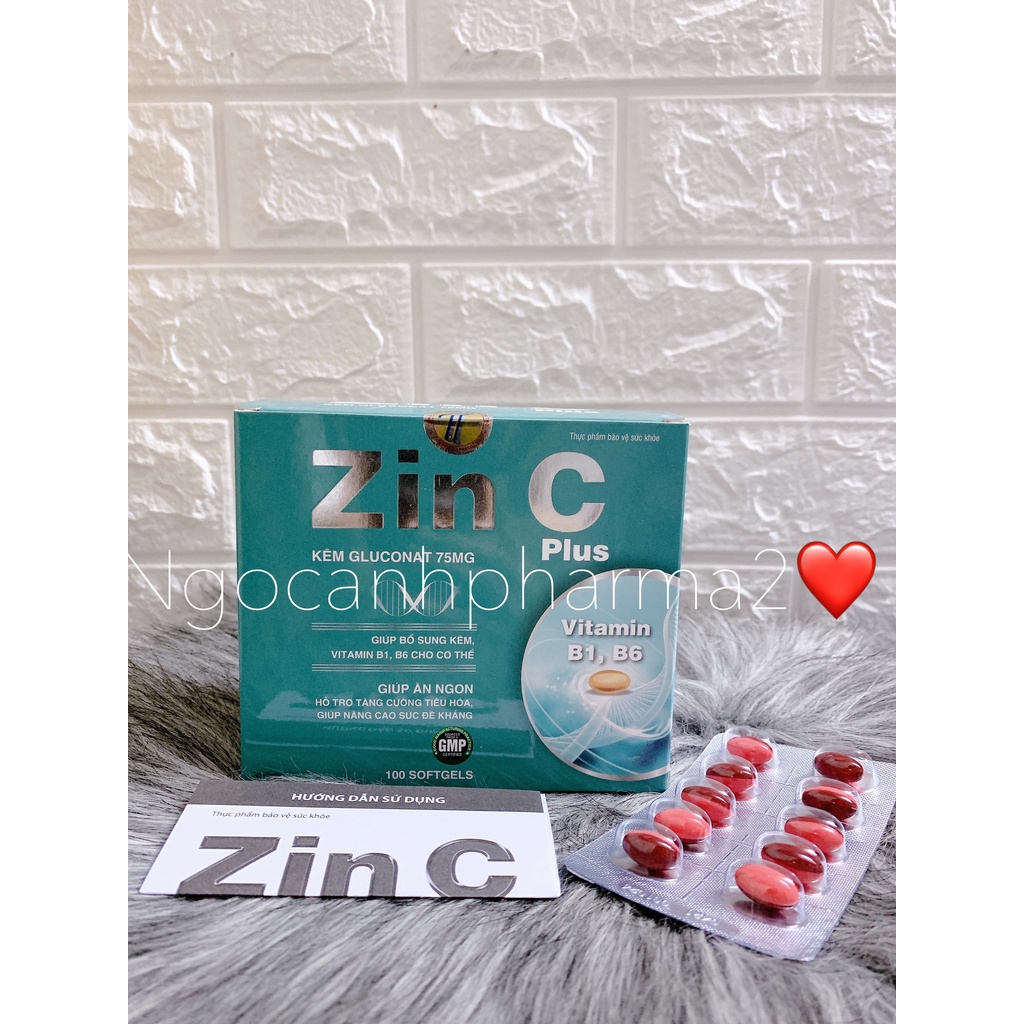 Viên uống ZINC PLUS - giúp bổ sung kẽm cho cơ thể hộp 100 viên