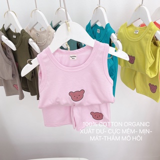 BỘ BA LỖ GẤU CHO BÉ COTTON SIÊU MÁT