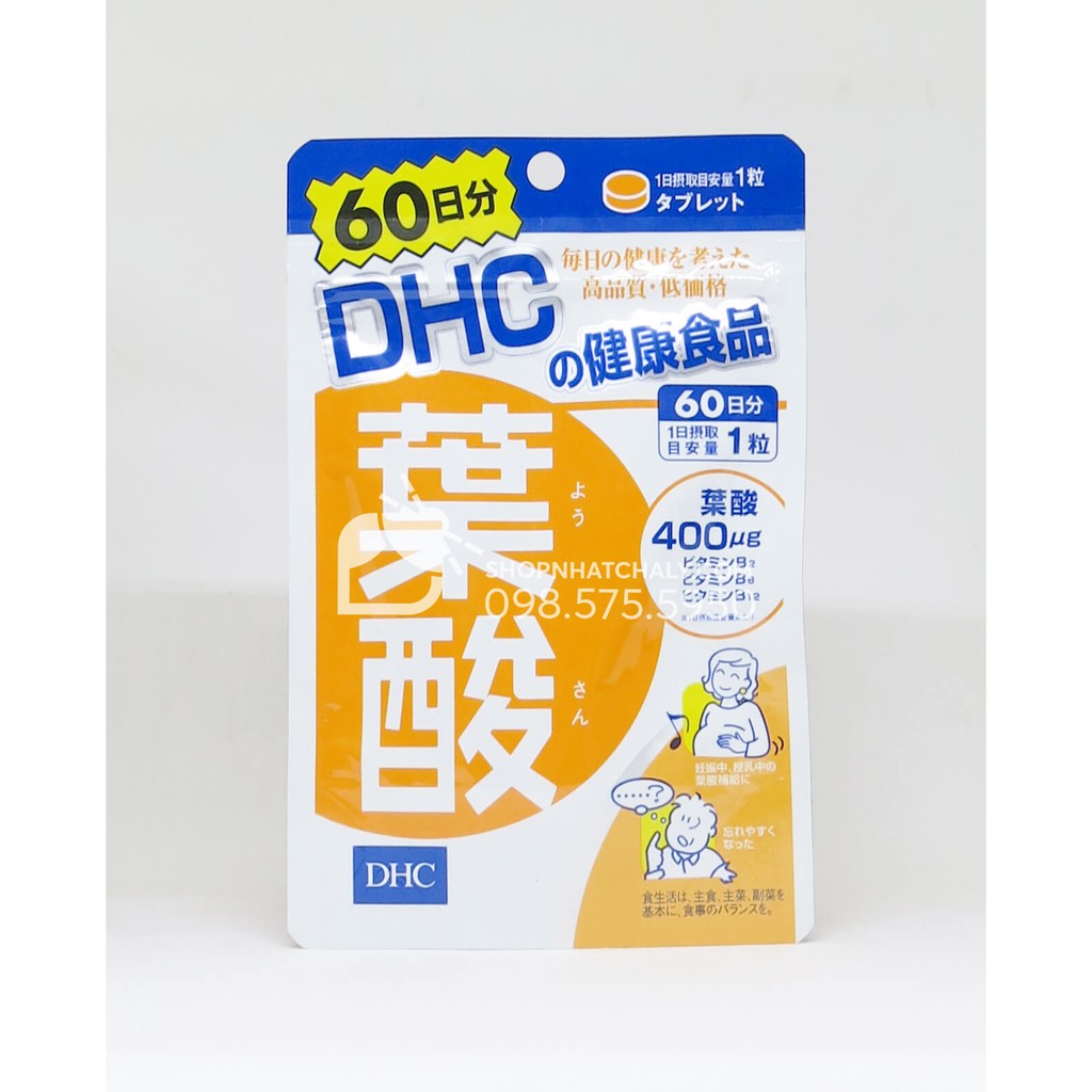 Viên acid folic cho bà bầu DHC Nhật