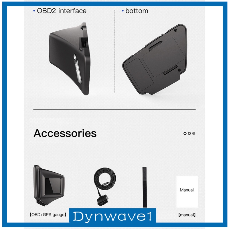 Màn Hình Hiển Thị GPS OBD2 OBD Vôn Kế LCD Cho Xe Hơi