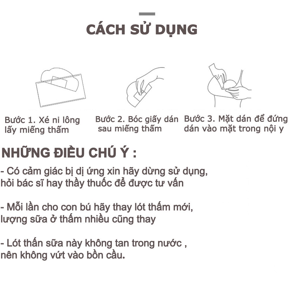 5 Miếng / Hộp 36 Miếng lót thấm sữa mẹ KICHILACHI KICHI TSK // Gói 30 Miếng lót thấm sữa Mamicare