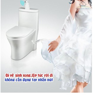 NÚT XẢ BỒN CẦU CẢM ỨNG TỰ ĐỘNG 