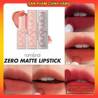Son Thỏi ROMAND Zero Matte Lipstick siêu lì mềm mịn môi