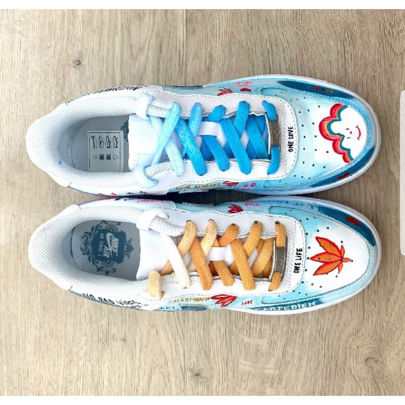 GIÀY AF1 CUSTOM NAM NỮ HÀNG 1:1 FULL BOX TẶNG TẤT + MÓC KHÓA GIÀY