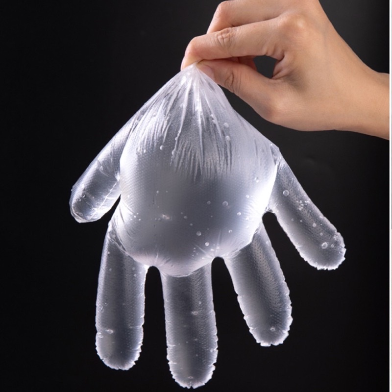 Găng tay nilon làm bếp nhuộm tóc dọn vệ sinh loại dày chuẩn 80 - 100 chiếc/1 hộp  Găng tay nilon là sản phẩm quen thuộc