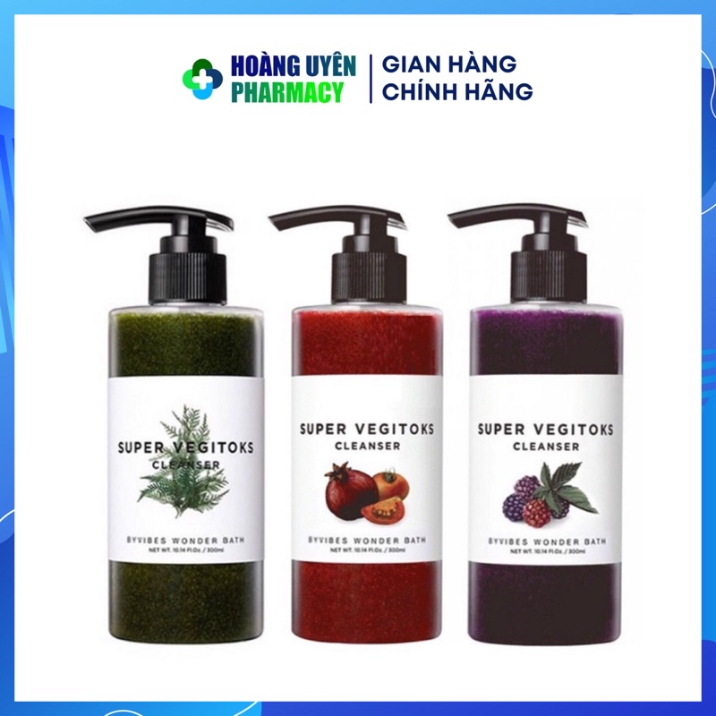 Sữa rửa mặt Rau Củ 3 in 1 Super Vegitoks 300ml