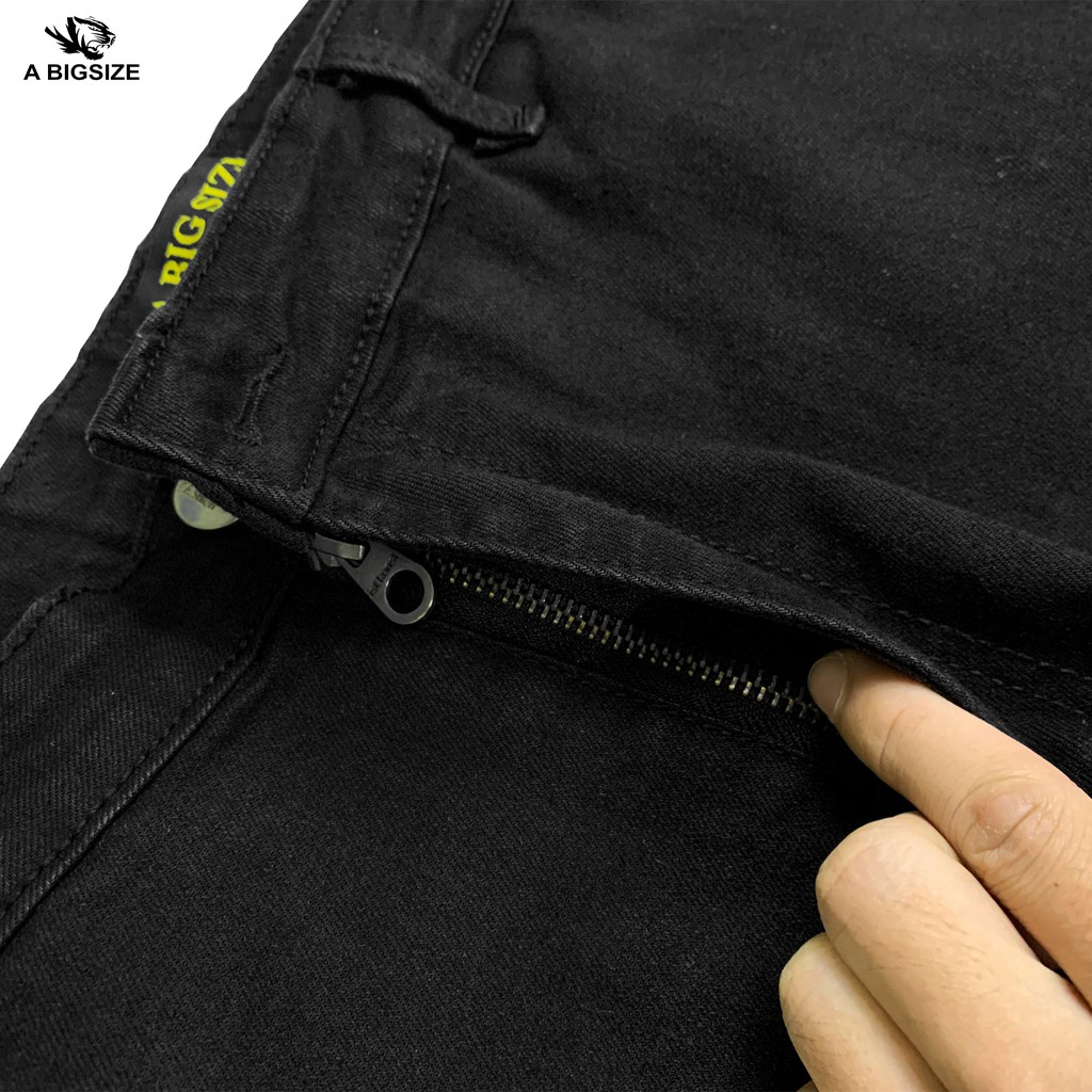 Quần Jean đen Rách gối từ 75 -130kg | BigBuy360 - bigbuy360.vn
