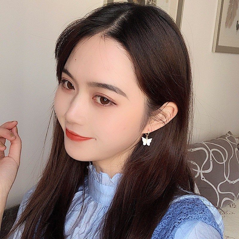 Ốp Bông Tai Hình Bướm Phong Cách Retro Hàn Quốc Dễ Phối Đồ
