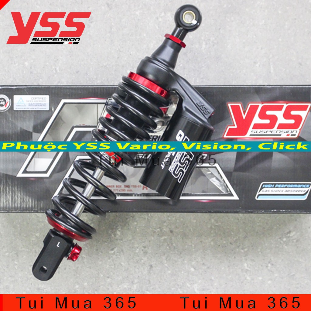 Phuộc YSS Bình Dầu Vario, Vision, Click, SCR G-Sport Laser Marking