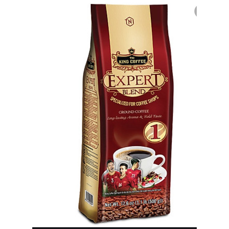 King coffee Expert Blend pha phin túi 500g loại 1 chuyên dùng cho quán Cafe