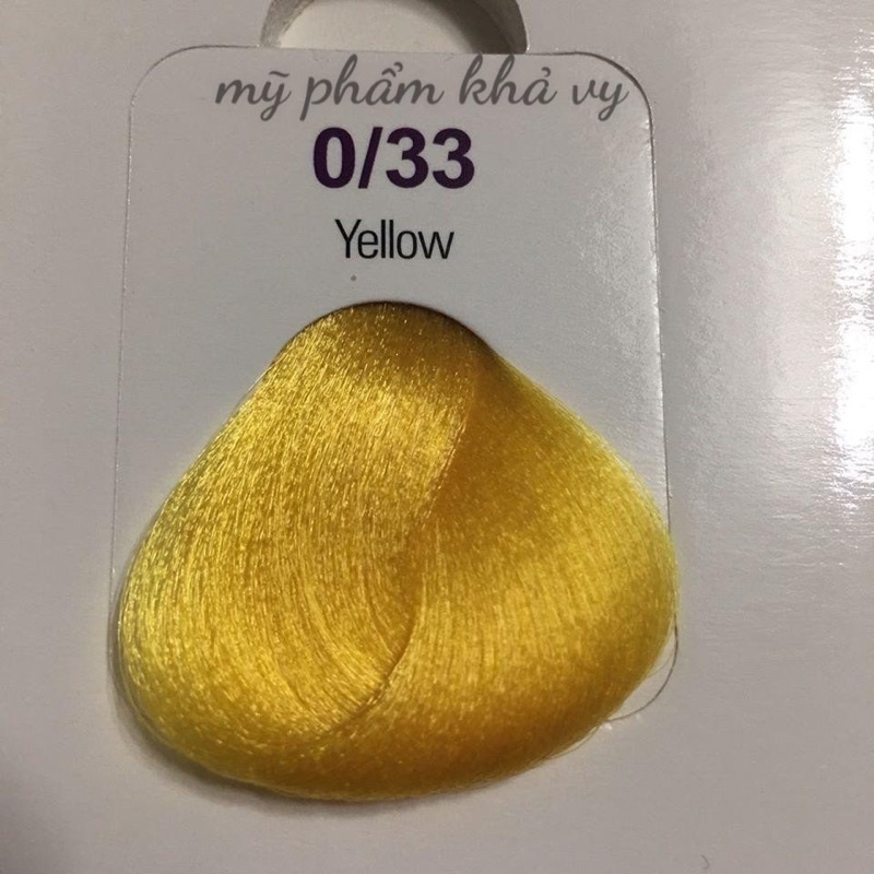 Kem Nhuộm Tóc Màu Vàng Yellow 0/33 Hair Color Cần Tẩy Tóc