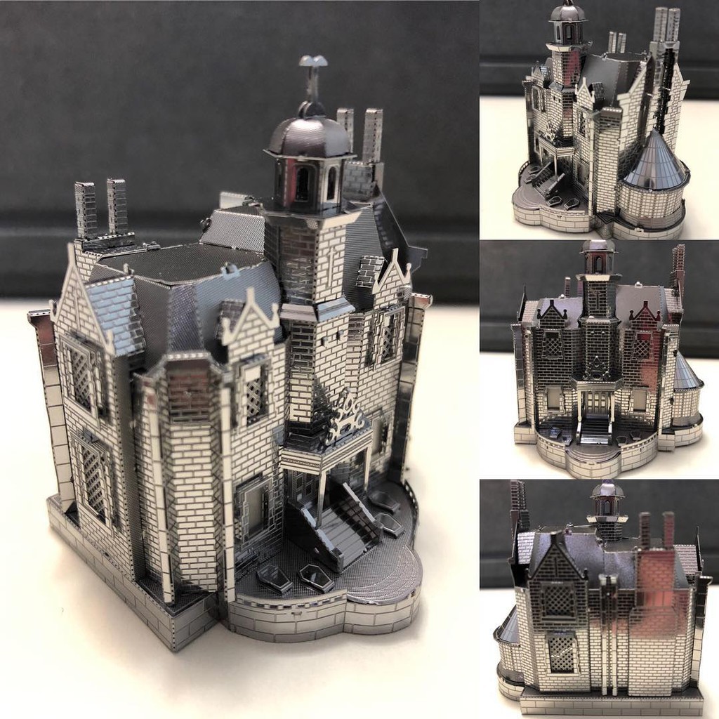 Mô Hình Kim Loại Lắp Ráp 3D Metal Mosaic Khách Sạn Huyền Bí