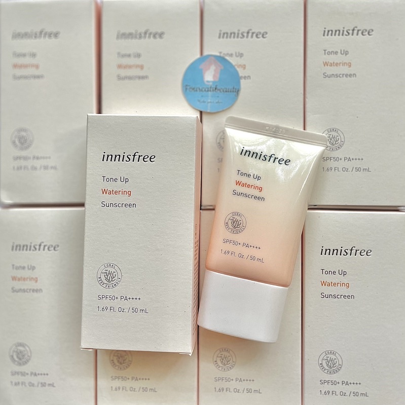 Kem Chống Nắng Nâng Tông, Dưỡng Ẩm Da Innisfree Tone Up Watering Sunscreen SPF50+PA++++ 50ml