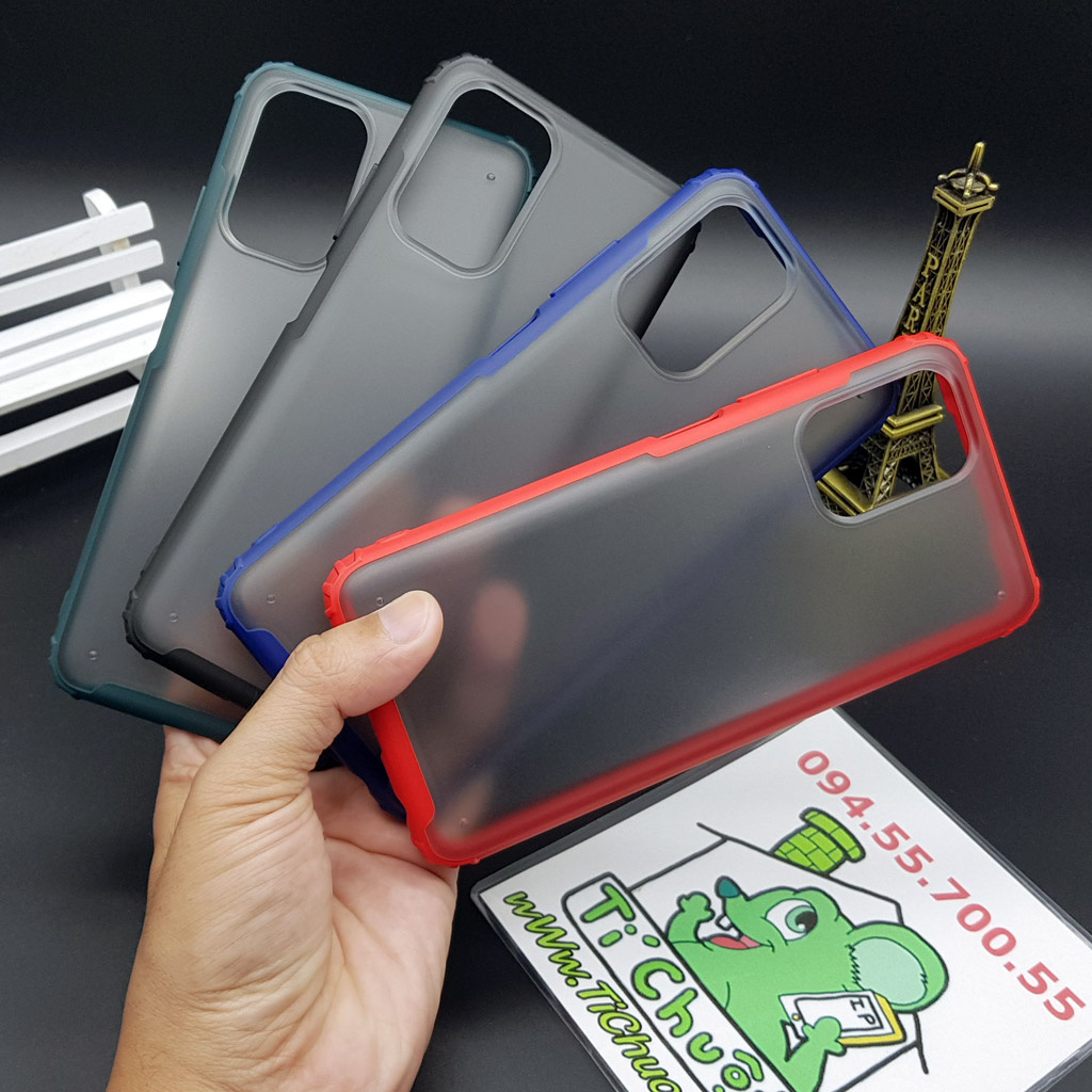 [Ảnh Thật] Ốp Lưng Xiaomi Redmi Note 10 4G/ Note 10s Cứng Nhám Viền Dẻo Màu Chống Sốc
