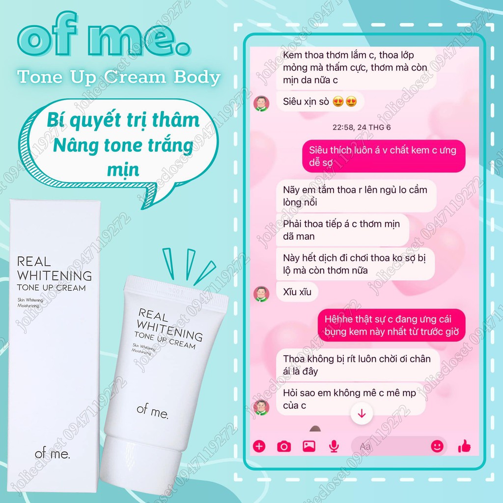 Kem dưỡng trắng , giảm thâm nách, khủy tay, chân, bẹn, mông... body of me Hàn Quốc