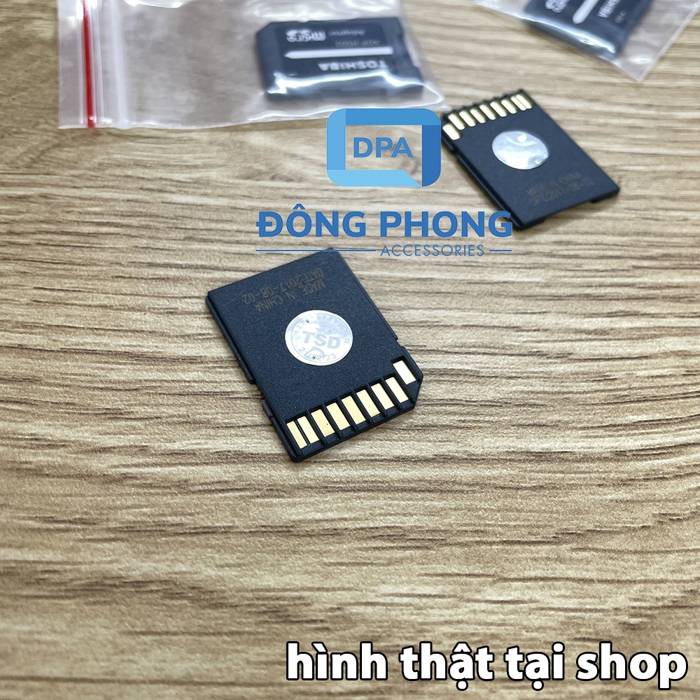 Adapter Thẻ Nhớ Toshiba Chuyển Đổi Thẻ Nhớ Micro SD Sang SD Chính Hãng