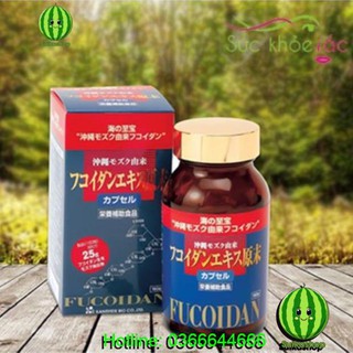 Viên tảo hỗ trợ điều trị ung thư Fucoidan Nhật Bản - 150 viên