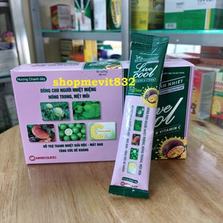 Bột sủi thanh nhiệt Live Cool hương chanh dây hộp 10 gói