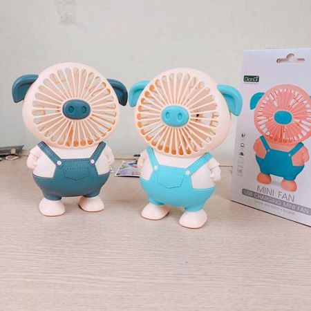 Quạt tích điện heo con đáng iu quạt heo con quạt văn phòng | BigBuy360 - bigbuy360.vn