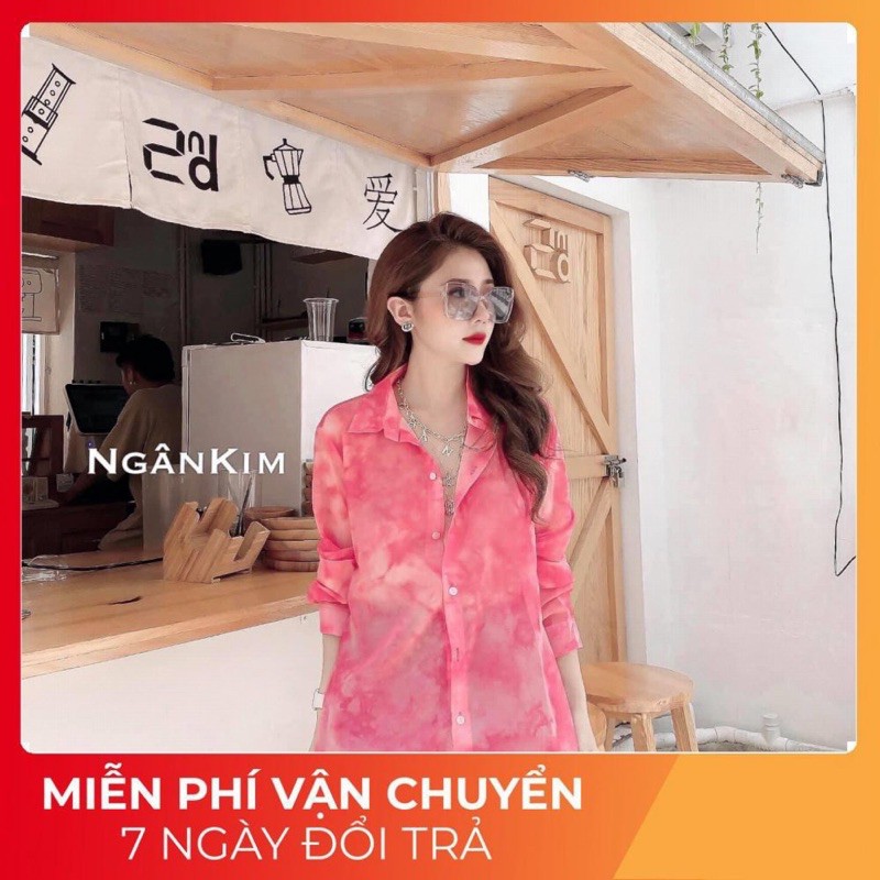 Sơ Mi Lụa Loang Cực Hot Về Hàng Chất lụa [ 𝐅𝐑𝐄𝐄 𝐒𝐇𝐈𝐏 ] Bao Mềm Đẹp Form Rộng hàng may kỹ Sỉ