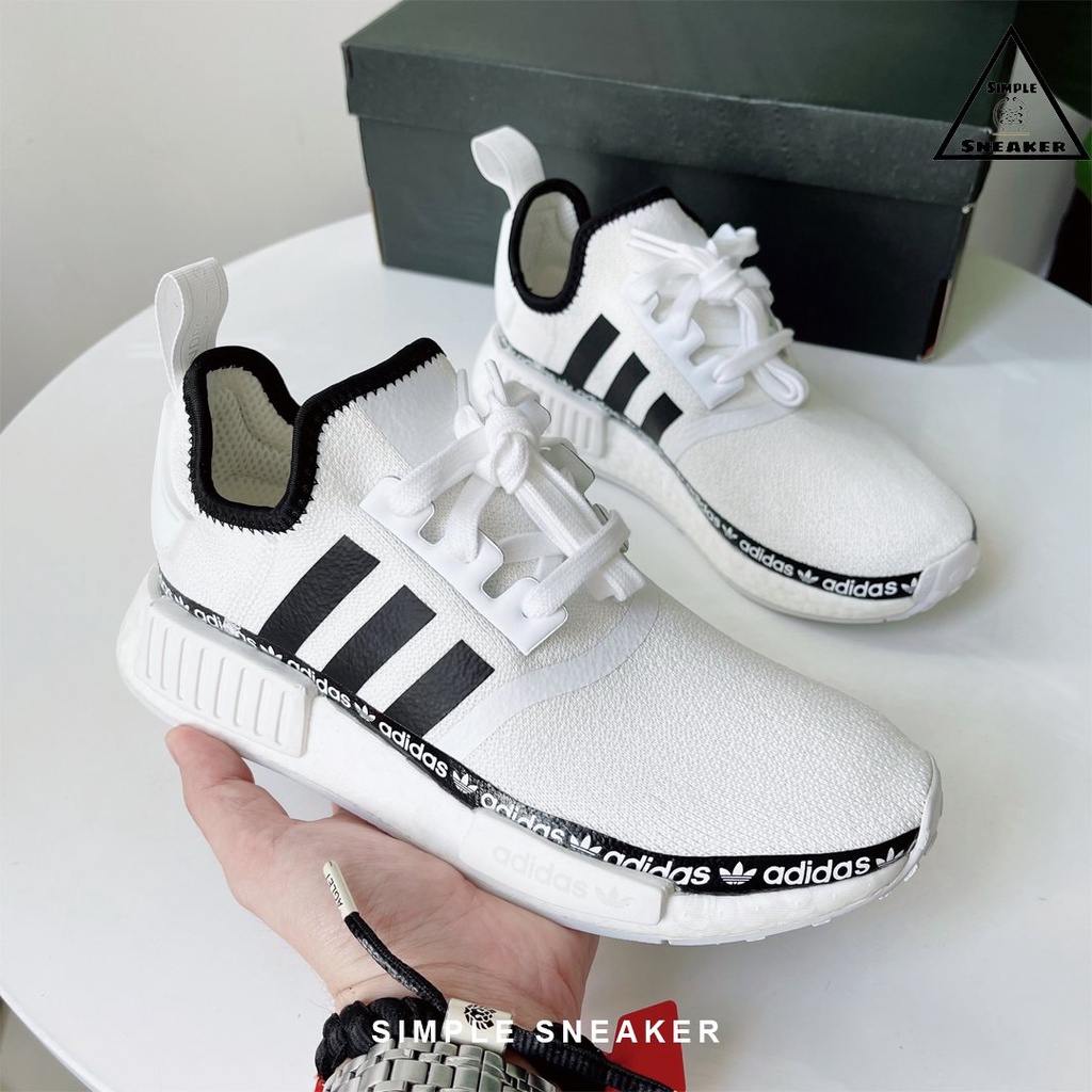 Giày Adidas NMD Auth Hàng Chính HãngGiày Sneaker Thể Thao Adidas NMD R1 Cloud White [FV7306] - Simple Sneaker