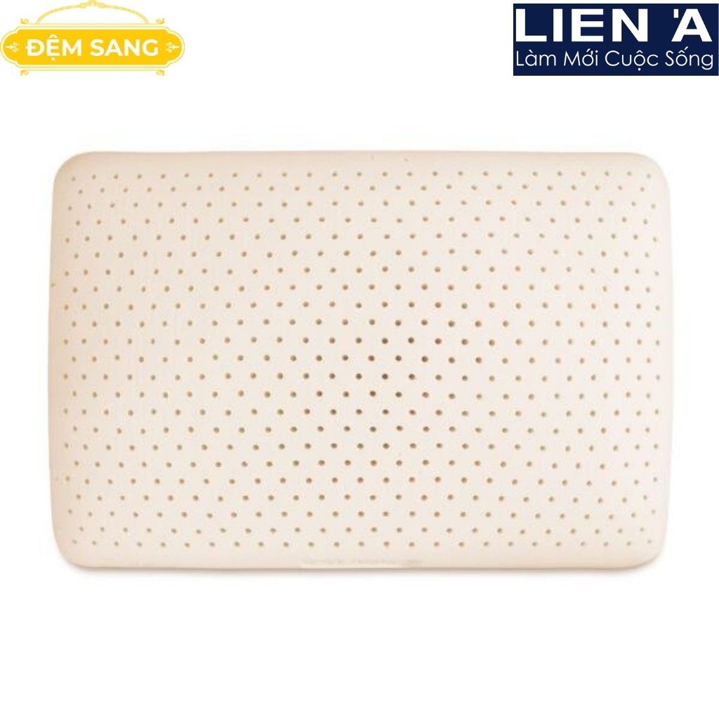 Gối cao su thiên nhiên 100% OVAL - Cao Cấp Liên Á - Mang đến giấc ngủ thoáng mát nhất GCS105