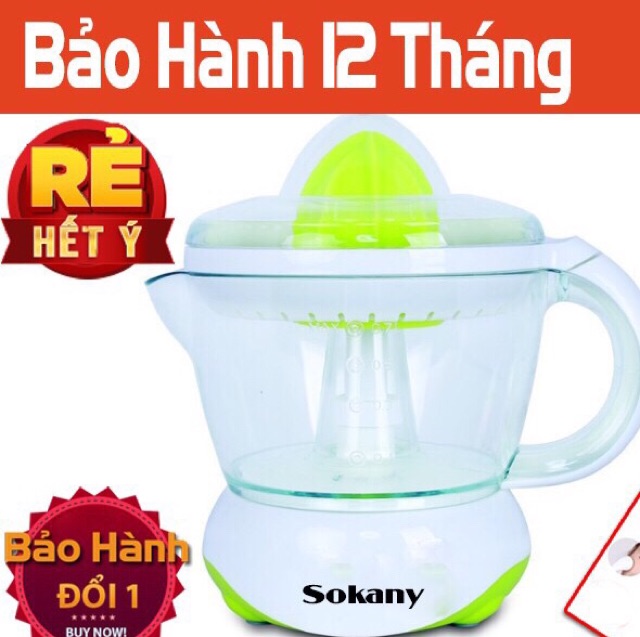 [Mã ELHA22 giảm 5% đơn 300K] Máy Vắt Cam Sokany( lỗi 1 đổi 1 trong 15 ngày, bảo hành 6 tháng)