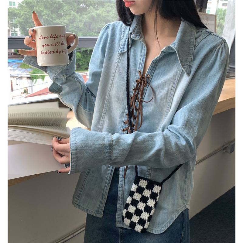 Áo Khoác Denim Tay Dài Chống Nắng Thời Trang Mùa Hè Quyến Rũ Cho Nữ