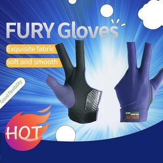 FURY găng tay bida Găng tay hở ba ngón dùng chơi bida chuyên dụng chất lượng cao