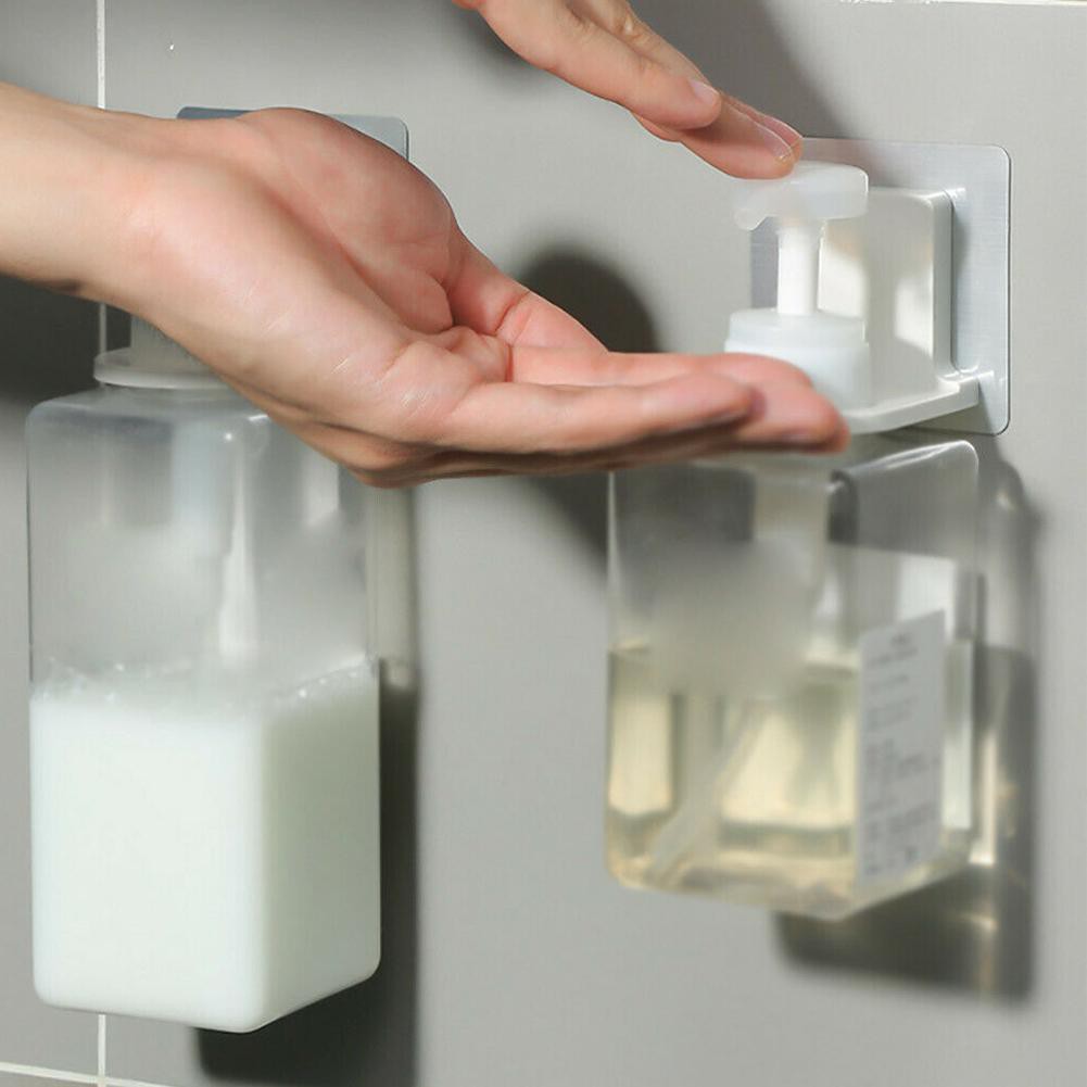 Miếng dán treo bình sữa tắm/dầu gội gắn tường cho phòng tắm lợi tiện B8G8