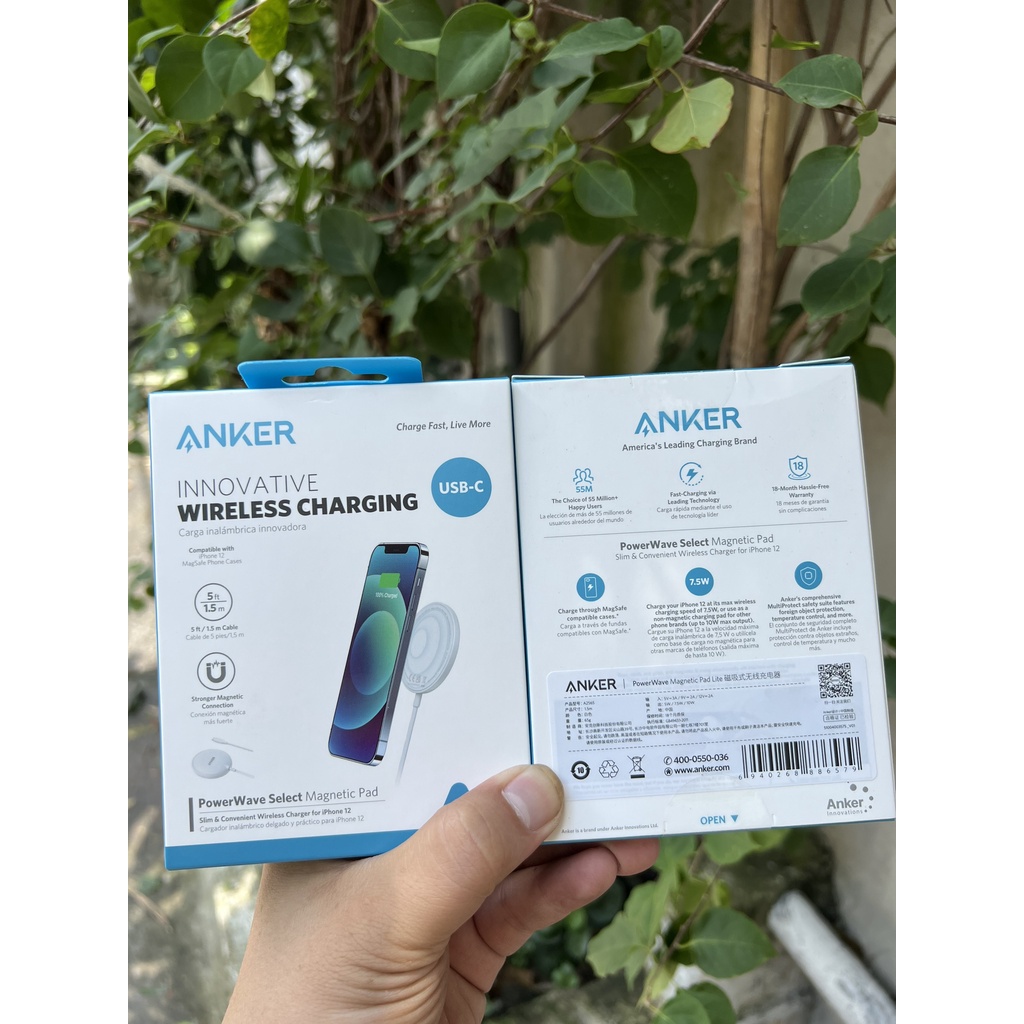 Sạc Không Dây Từ Tính Anker Magnectic 10w 1.5m - A2565
