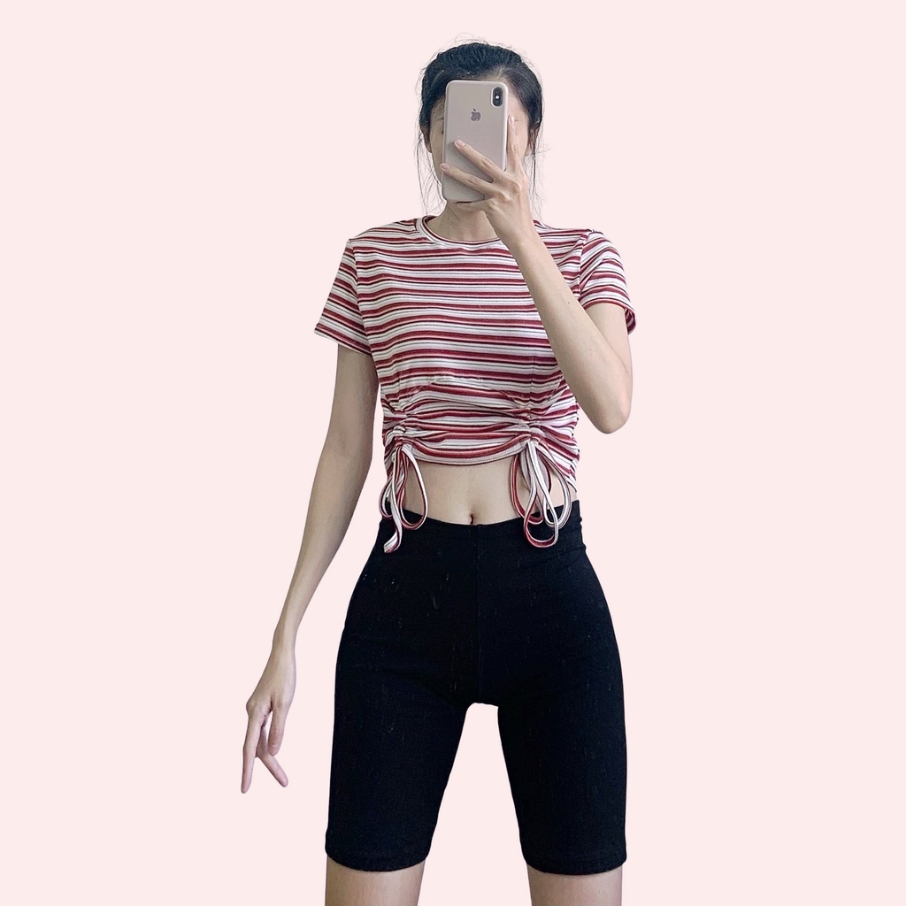 Áo Thun Gân Rút Dây LEO's clothing ATR11